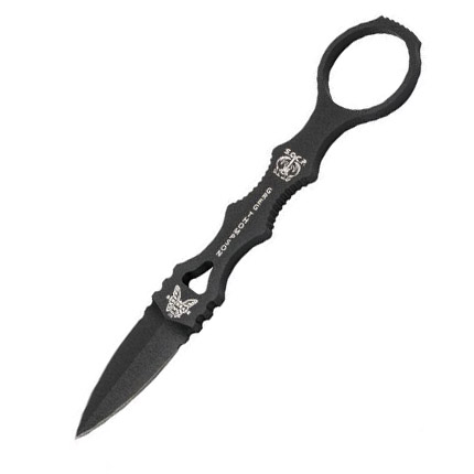 Benchmade 173 Mini SOCP Fixed Blade Knife 6.25 in 440C Steel Black-img-0