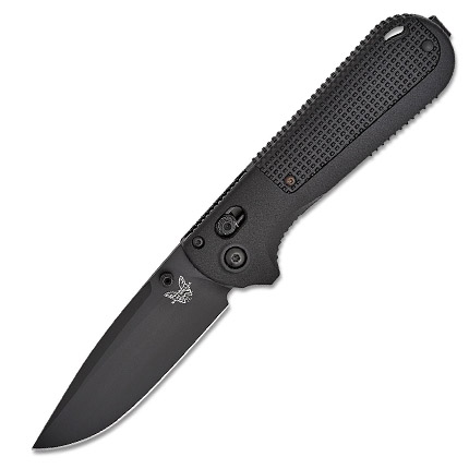 Benchmade Redoubt Axis 3.55" Drop Point CPM-02 Steel Blade; Black Grivory-img-0