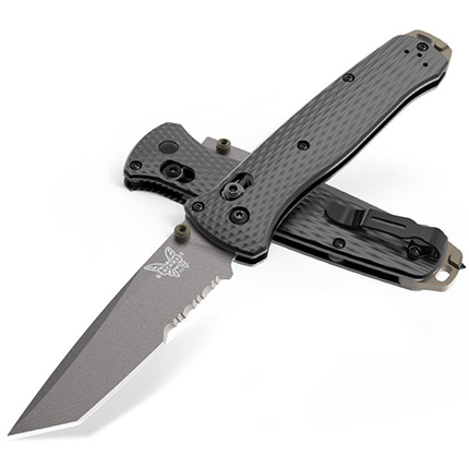 Benchmade Bailout 3.38" Axis Folding Knife CPM-M4 Tungsten Gray Tanto-img-0