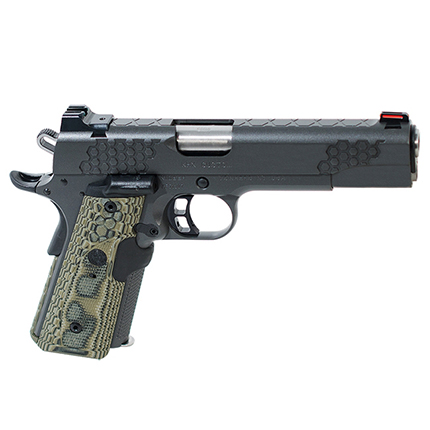 KHX Custom 9mm, 5", Black Pistol Fiber Optic Sights, 9rd Magazine, Hogue...-img-0