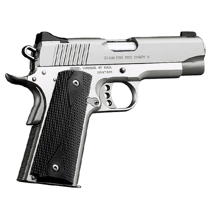 Stainless Pro Carry II .45ACP, 4" SS Pistol, Low Profile Sights, 8rd...-img-0