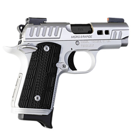 Kimber Mirco 9 Rapide Frost Pistol 9mm 3.1 in. Silver KimPro II 7 rd.-img-0