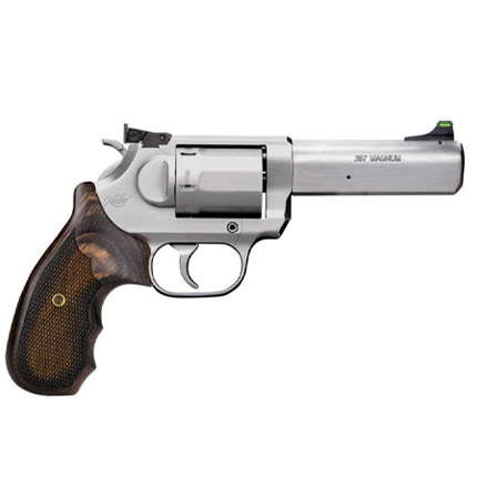 K6s .357Mag, 4", Stainless Revolver, DA/SA, Adjustable Rear/Green Fiber-img-0
