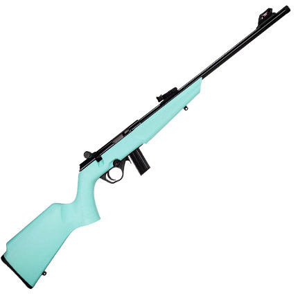 Rossi RB22 Compact 22LR 16.5" Cyan/Black 10rd Synthetic Stock; Fiber...-img-0