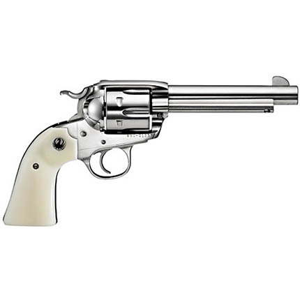 Vaquero Bisley .357MAG 5.5" Barrel Stainless Steel Ivory Grips 6 Round...-img-0