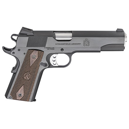Springfield 1911 Garrison 9mm 5" Blued Thinline Wood Grips; Forged...-img-0
