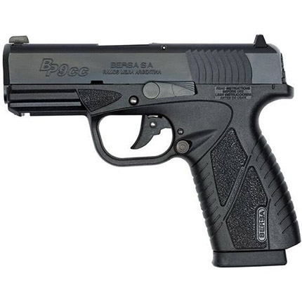 Bersa BP9MCC BPCC Sub-Compact Frame 9mm Luger 8+1, 3.30" Black Steel-img-0